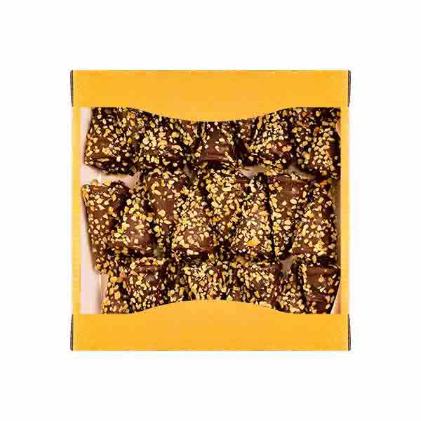 Polish Biscuit Wafer Fill with Cream Glazed Decoration and Peanuts 270g