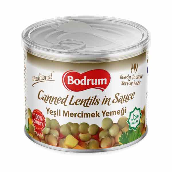 Bodrum Green Lentils in Sauce Ready Meal 400g