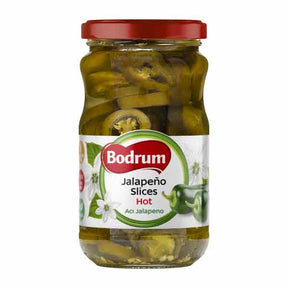 Bodrum Hot Jalapeno Slices 330g – available from Foodsklep with UK delivery