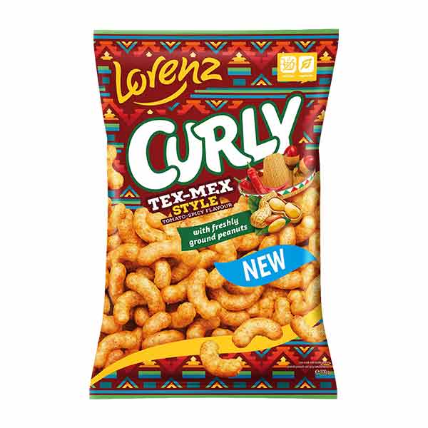 Crunchips Curly Tex-Mex Snack 60g