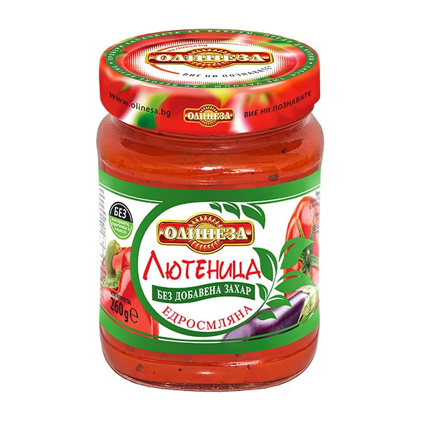 Olinesa Coarsely Ground Mild Sugar Free Lutenitsa 260g