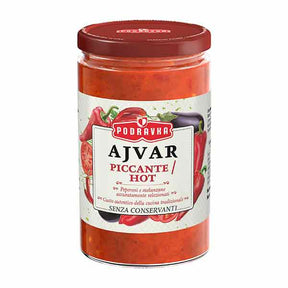 Podravka Hot Ajvar 350g – available from Foodsklep with UK delivery