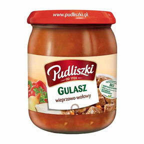 Pudliszki Pork & Beef Goulash Ready Meal 500g – available from Foodsklep with UK delivery