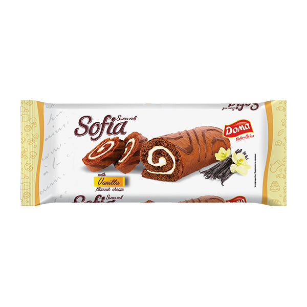 Doma Vanilla Sofia Swiss Roll 200g