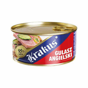 Krakus Canned Meat Gulasz Angielski 300g – available from Foodsklep with UK delivery