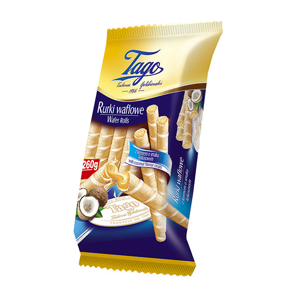 Tago Coconut Wafer Rolls 260g