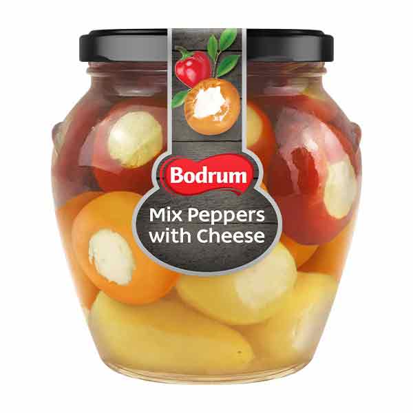 Bodrum Mixed Peppers with Cheese 530g