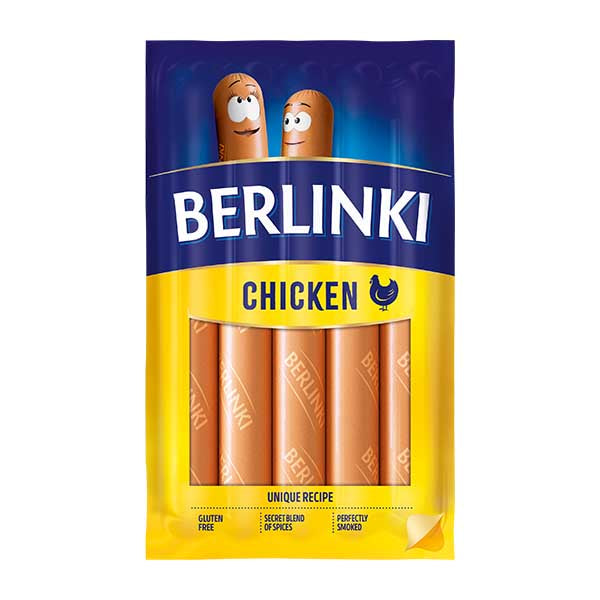 Morliny Berlinki Chicken Hot Dogs 250g