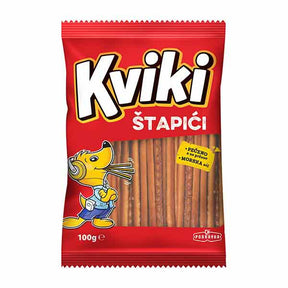 Podravka Halal Kviki Salted Sticks 100g – available from Foodsklep with UK delivery