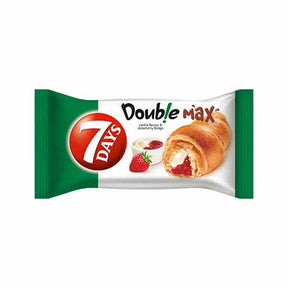 7 Days Double Croissant with Vanilla & Strawberry Filling 80g – available from Foodsklep with UK delivery