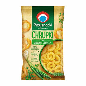 Prazynki Chrupki Green Onion Snacks 150g – available from Foodsklep with UK delivery