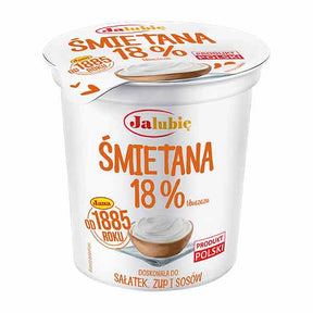 Jana Smietana 18% Sour Cream Pot 400g – available from Foodsklep with UK delivery
